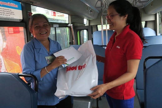 Bà Nguyễn Thị Rớt - người tiếp viên xe buýt